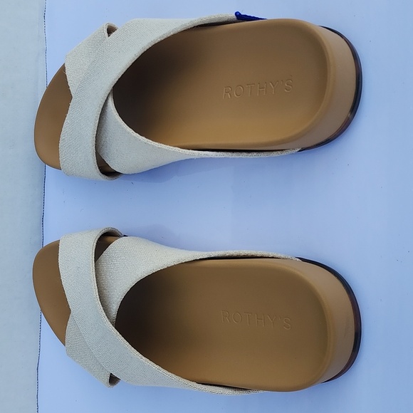 Rothy's Weekender Slide in Cream - Picture 5 of 11